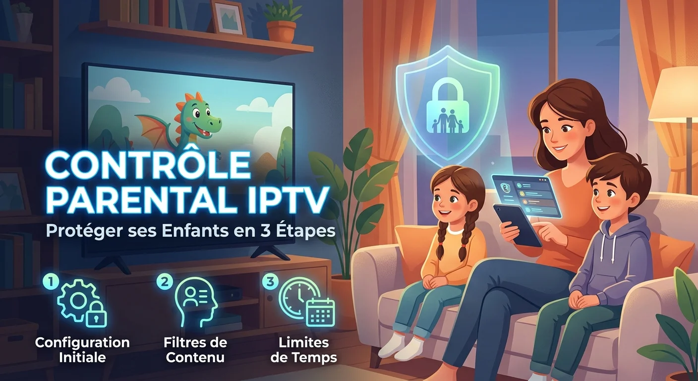 Contrôle parental IPTV — protéger les enfants et verrouiller les catégories sensibles