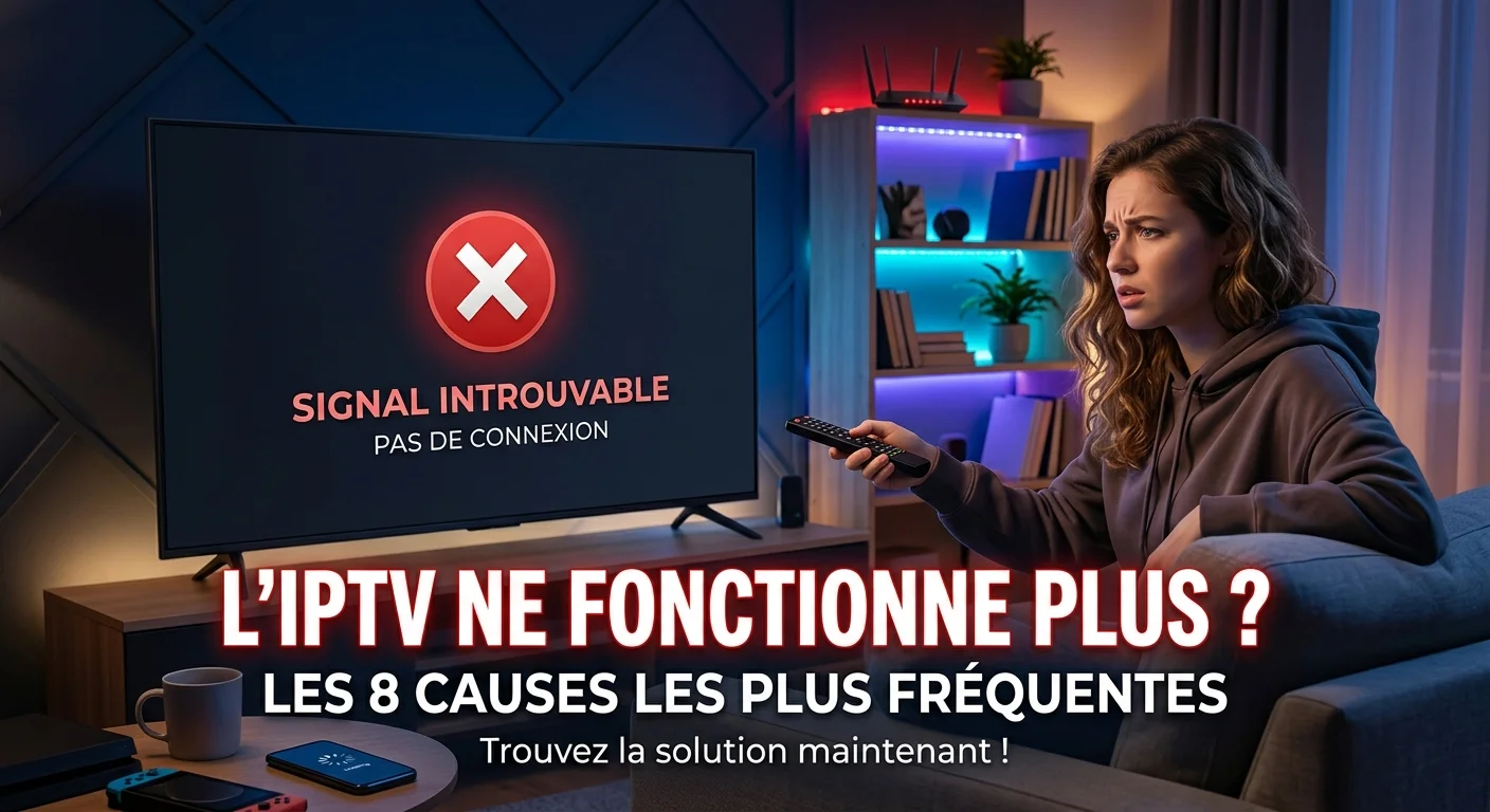 L'IPTV ne fonctionne plus — diagnostiquer et réparer les erreurs de connexion